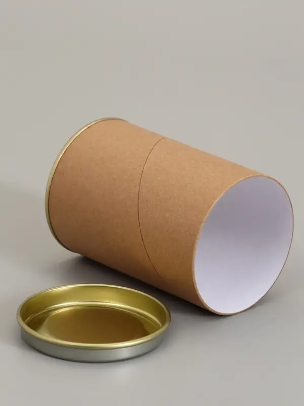 Тубус 73&times;110 мм (90 мм внутренняя высота), картон, металлическая крышка