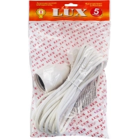 Удлинитель LUX У-161-05 16А 5м 1 розетка c заземл. белый