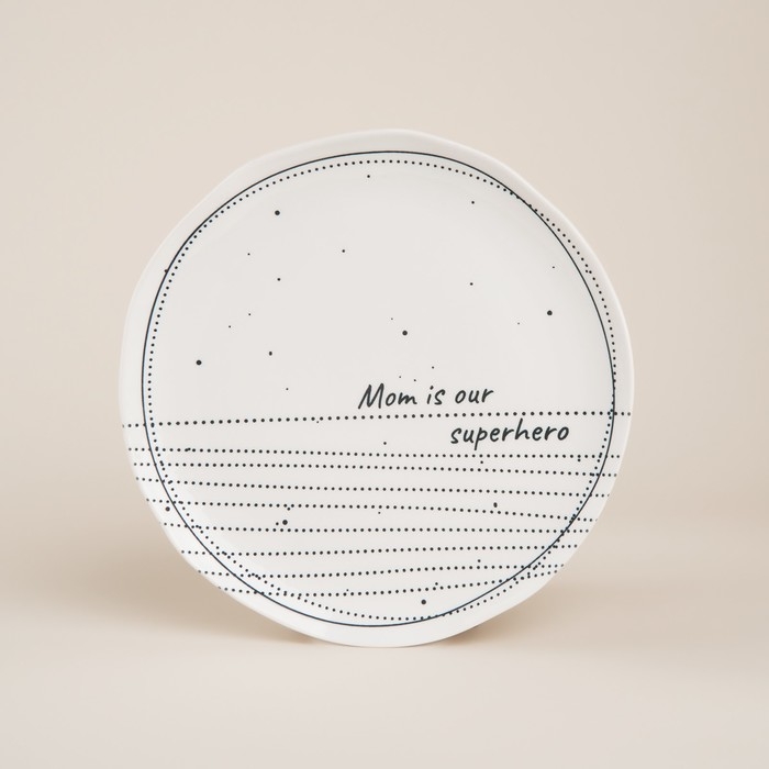 Набор тарелок фарфоровых SL Home «Милый дом», d=21 см, цвет белый Набор тарелок фарфоровых SL Home «Милый дом», d=21 см, цвет белый