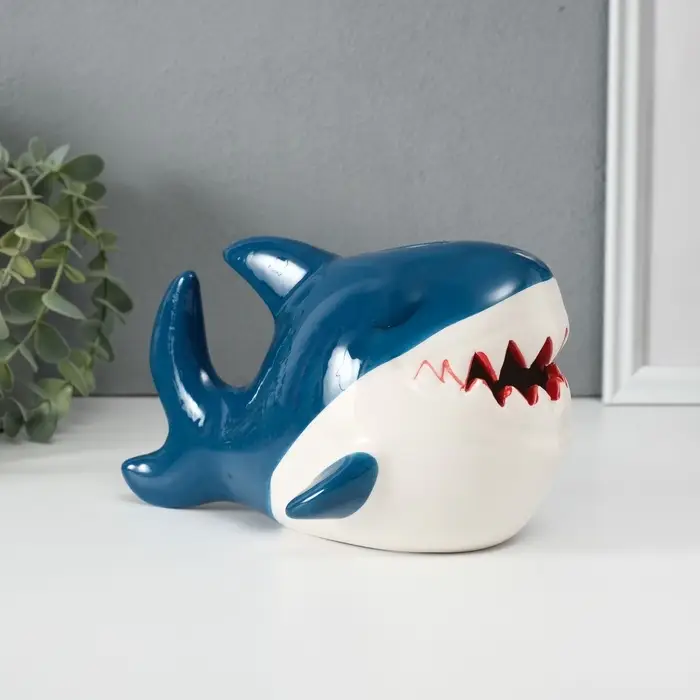 Копилка для денег &laquo;Акулёнок&raquo;, керамика, 12.6&times;19&times;11.5 см