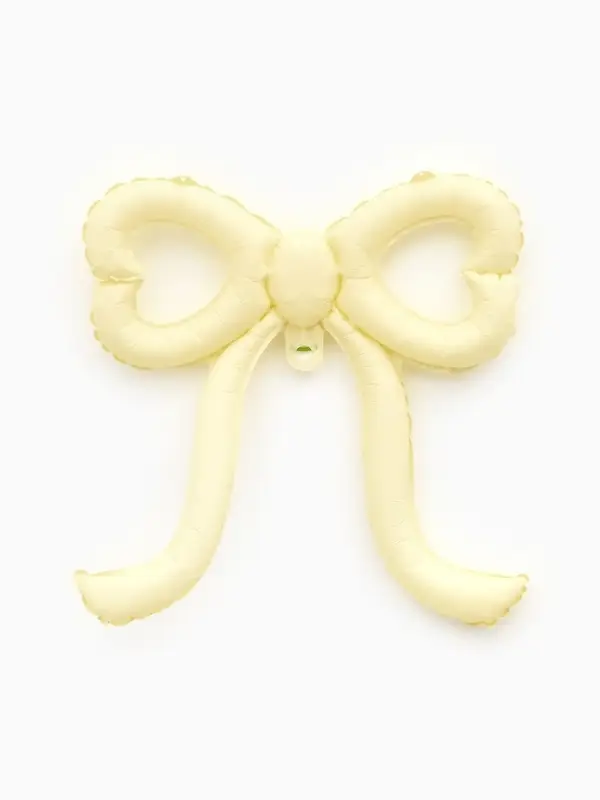 Воздушный шар фольгированный 22" &laquo;Бант&raquo;, кремовый