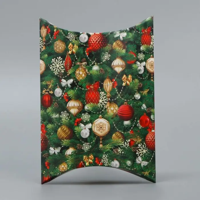 Коробка новогодняя складная фигурная «Ёлочка», 19 х 14 х 4 см