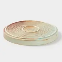 Тарелка обеденная Magistro Sand Ripples, d=26.5 см, фарфор, голубая