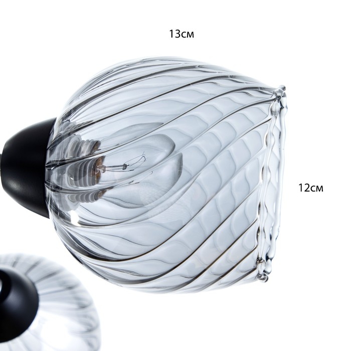 Люстра Люстра "Кириена" 6хЕ27 40Вт чёрно-хромовый 70х70х27 см BayerLux