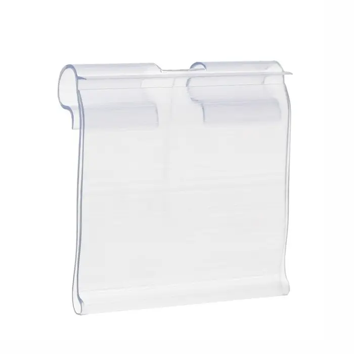 Ценникодержатель на крючок, откидной, 5&times;4 см, цвет прозрачный