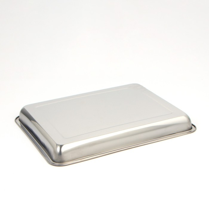 Противень из нержавеющей стали Luxstahl, 45×35×4,8 см Противень из нержавеющей стали Luxstahl, 45×35×4,8 см