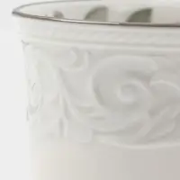 Чайная пара WY Floral Laceware, 2 предмета: чашка 300 мл, блюдце d=15 см, фарфор, белая, серая