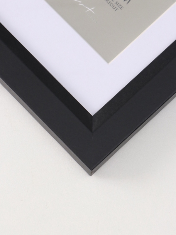 Фоторамка МДФ Фоторамка МДФ "Anna" 10х15 см,с паспарту (7х10 см), чёрный (пластиковый экран)