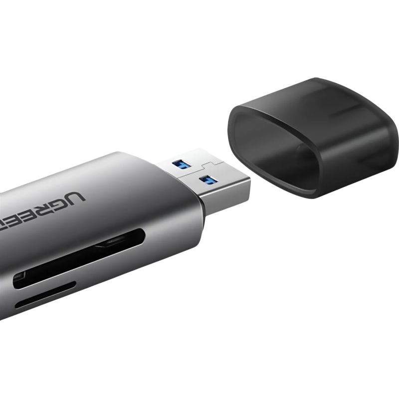 Картридер UGREEN USB-C + USB-A 3.0 для карт памяти TF/SD (50706)