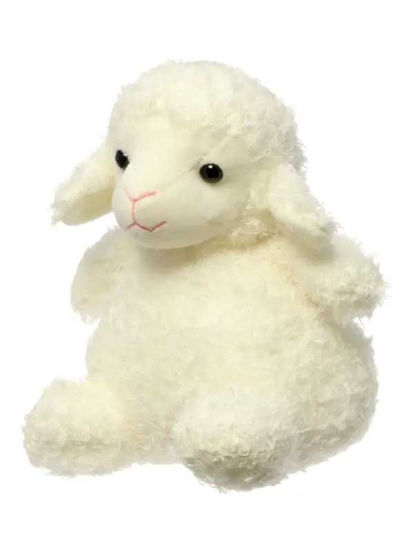 Мягкая игрушка "Ягнёнок" цвет белый, 20 см