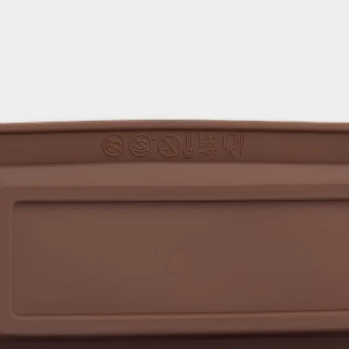 Форма для выпечки Доляна «Бисквиты», силикон, 5 ячеек, 22,3×10,5×2 см, цвет коричневый