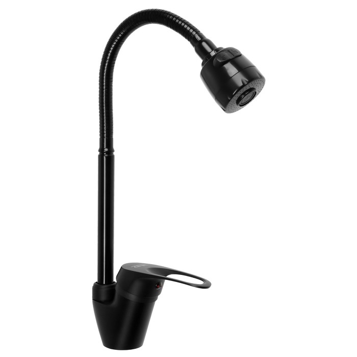 Смеситель для кухни ZEIN Z3497, гибкий излив, картридж керамика 40 мм, латунь, черный Смеситель для кухни ZEIN Z3497, гибкий излив, картридж керамика 40 мм, латунь, черный