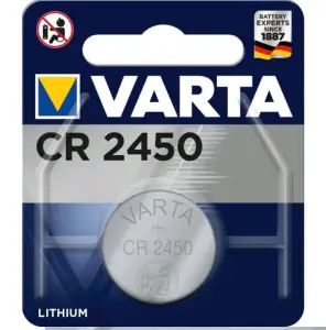 Батарейка Varta ELECTRONICS CR2450 BL1 Lithium 3V (6450) (1/10/100)
