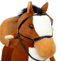 Качалка &laquo;Лошадка&raquo;, со спинкой, коричневая