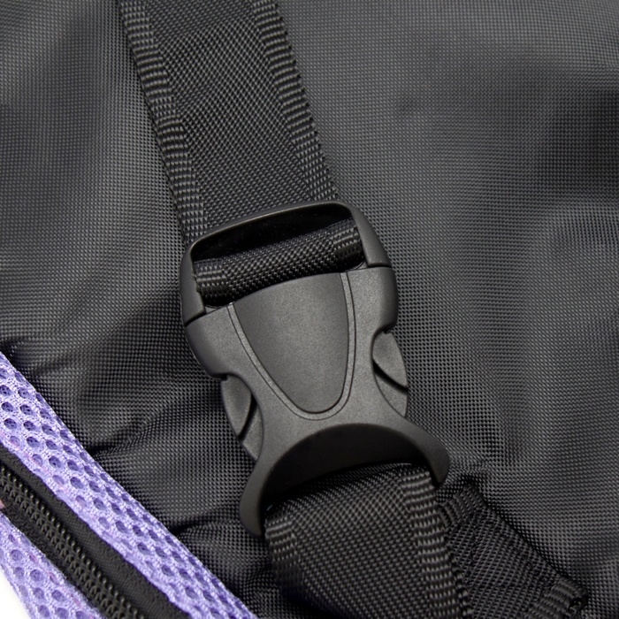 Рюкзак-переноска для кошек и собак  Рюкзак-переноска для кошек и собак "Кенгуру",М -32х20 см (ДС 29-34, ОГ 25-43 см) фиолетовый