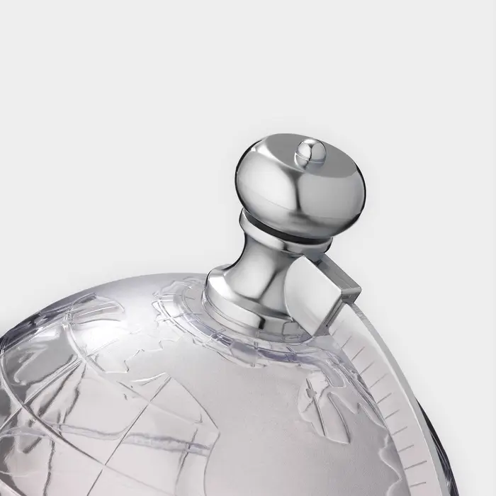 Башня пивная с воронкой &laquo;Земной шар&raquo;, 1.9 л, пластик, серебристая