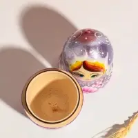 Матрешка дерево &laquo;Маня&raquo;, сиреневая, 18 см, 5 кукольная, ручная роспись