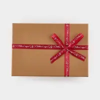 Лента атласная &laquo;С Новым годом!&raquo;, 1.5 см &times; 5 м, красная