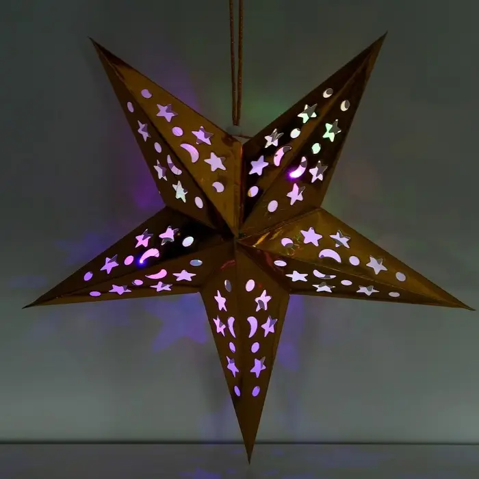 Звезда интерьерная с гирляндой модель G-13 Звезда интерьерная с гирляндой модель G-13 "Искры", 45 х 45 см
