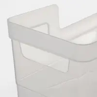 Контейнер хозяйственный с ручкой на колёсиках, 12.5 л, 45&times;16&times;25.5 см, цвет прозрачный