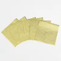 Фольга для конфет 10&times;10 см 100 шт., золотой фактурная