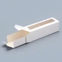 Коробка для макарун, с ложементом, белая 18 х 5,5 х 5,5 см