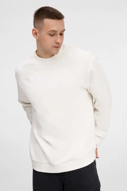 Свитшот унисекс Sinkopa, молочно-белый, размер M/L Свитшот унисекс Sinkopa, молочно-белый, размер M/L