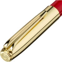 Ручка шариковая NAPOLI 1.0мм,син, корп.красн-зол/фут.черн, 20-0383-04/09