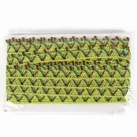 Тесьма &laquo;Уголки&raquo;, ширина 2 см, намотка 25 м, цвет салатовый