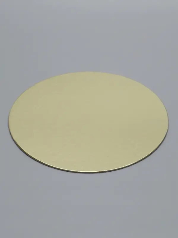 Подложка кондитерская для торта, круглая, золото - белый, 18 см, 1.5 мм