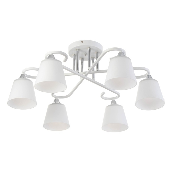 Люстра Люстра "Либерти" 6х60Вт Е27 Белый 64х64х27см