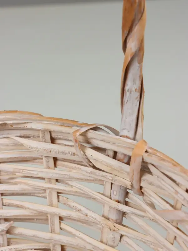 Набор корзин (ива), 36х36х13х36 см  30х30х11,5х31 см  25х25х10х26 см, 3 шт., выбеленные