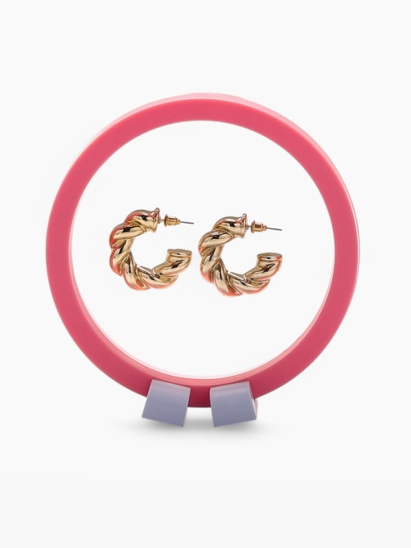 Подставка для украшений «Круг», 11,5*11,5*4,5 см, цвет розовый