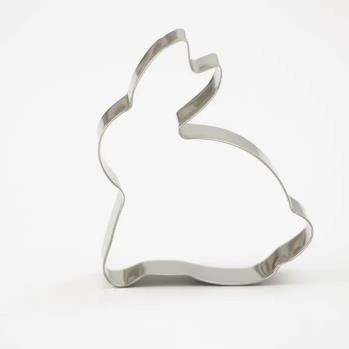 Форма для печенья Доляна «Зайка», металл, 7×5,5×2 см, серебристая Форма для печенья Доляна «Зайка», металл, 7×5,5×2 см, серебристая