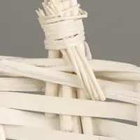 Корзина плетёная для хранения, ива, белая, набор 3 шт.