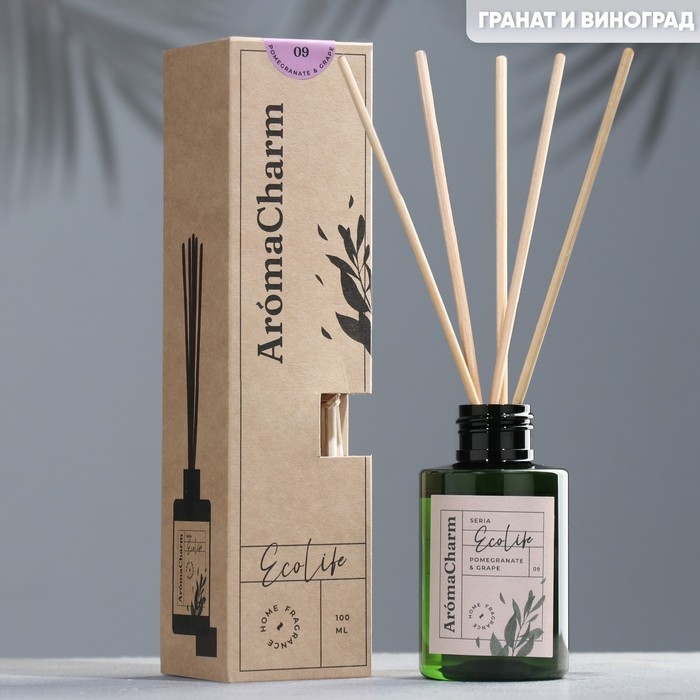 Диффузор ароматический"EcoLife",100мл,POMEGRANATE&GRAPE