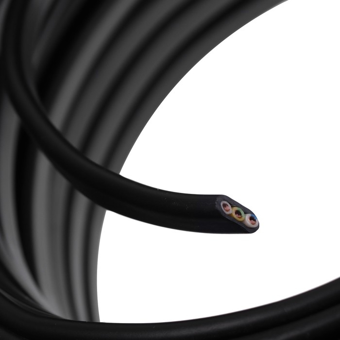 Кабель  Кабель "ULC" ВВГ-Пнг(A)-LS, сечение 3х2.5 мм2, 100 м, ГОСТ, чёрный