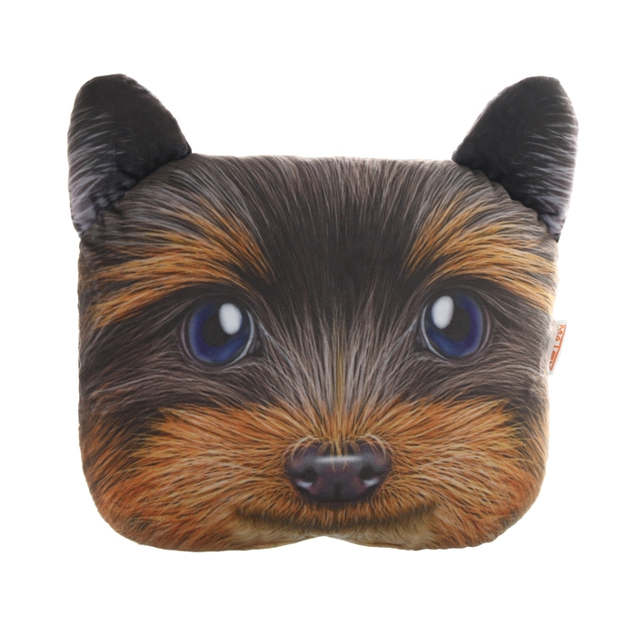 Подушка на подголовник МАТЕХ ANIMALS LINE, Йорик, 30 х 25 х 10 см, коричневый, серый Подушка на подголовник МАТЕХ ANIMALS LINE, Йорик, 30 х 25 х 10 см, коричневый, серый