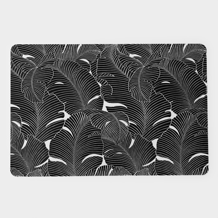 Салфетки сервировочные на стол «Мираж», 4 шт, 30×45 см, цвет чёрный Салфетки сервировочные на стол «Мираж», 4 шт, 30×45 см, цвет чёрный