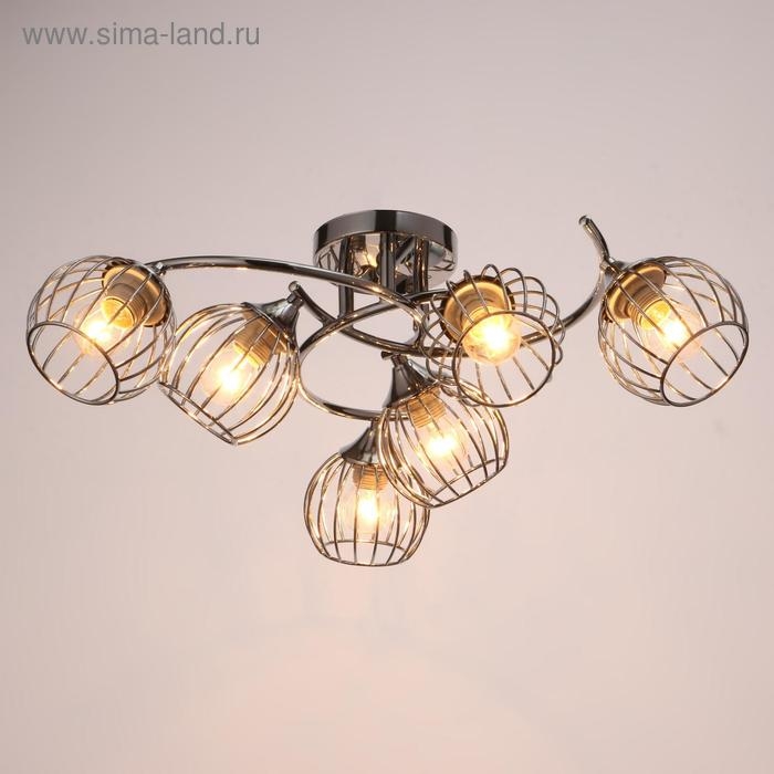 Люстра 73172/6 E27 40Вт хром 60х60х26 см BayerLux