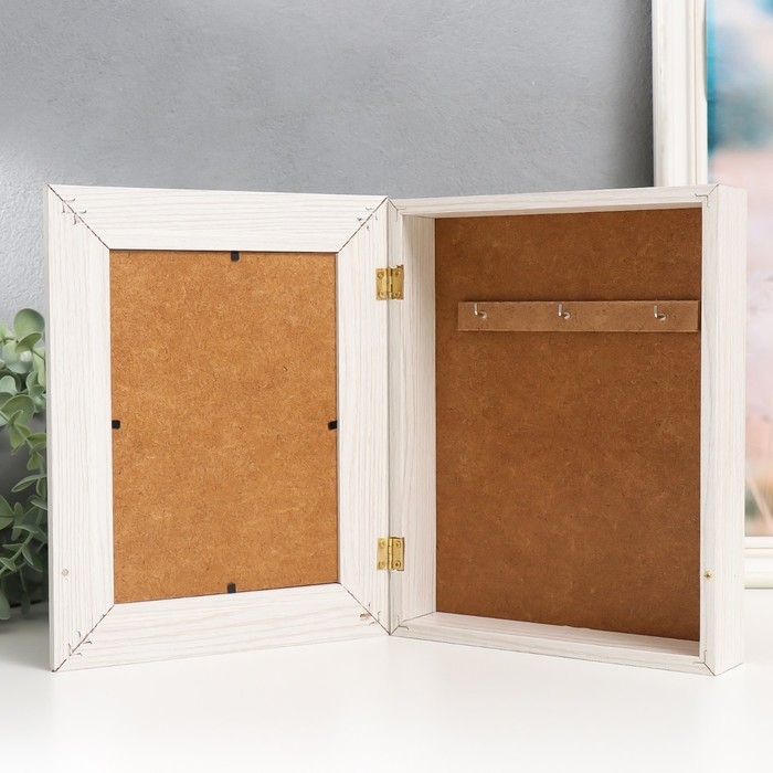 Ключница Ключница "Цветочки" 19х24 см молочный дуб МИКС