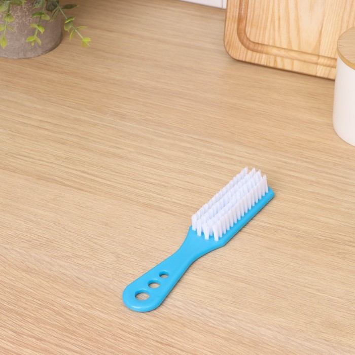 Щётка для овощей и фруктов с ручкой Доляна, 17×3,3×2 см, цвет МИКС Щётка для овощей и фруктов с ручкой Доляна, 17×3,3×2 см, цвет МИКС