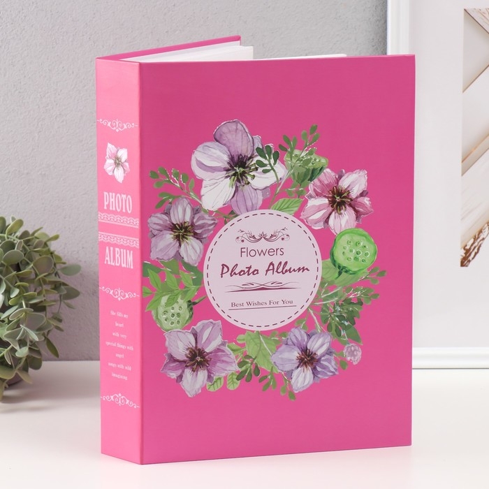 Фотоальбом на 200 фото 15х21 Фотоальбом на 200 фото 15х21 "Букет с лотосами" МИКС 33х23,5х5,5 см