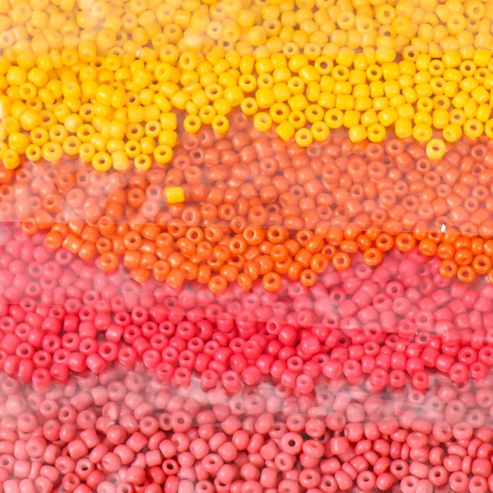 Бисер круглый 12/0  Бисер круглый 12/0 "Оттенки осени" 8 цветов х 10 гр 20х8 см