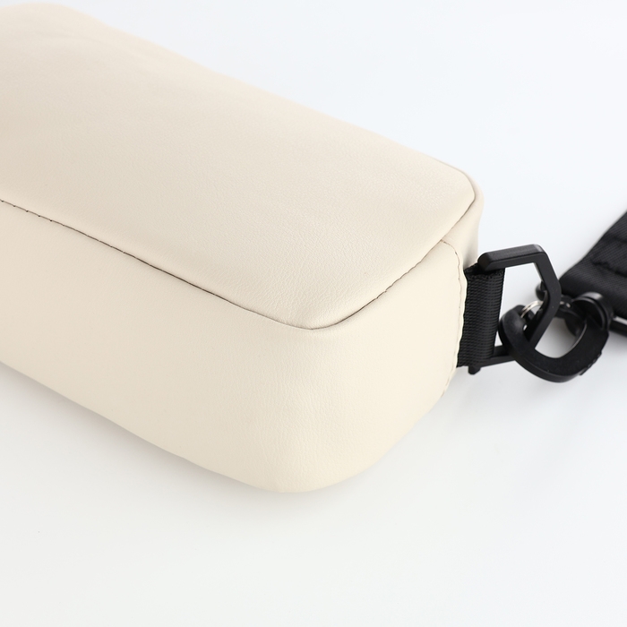 Сумка женская на молнии, TEXTURA, маленький размер, длинный ремень, цвет бежевый