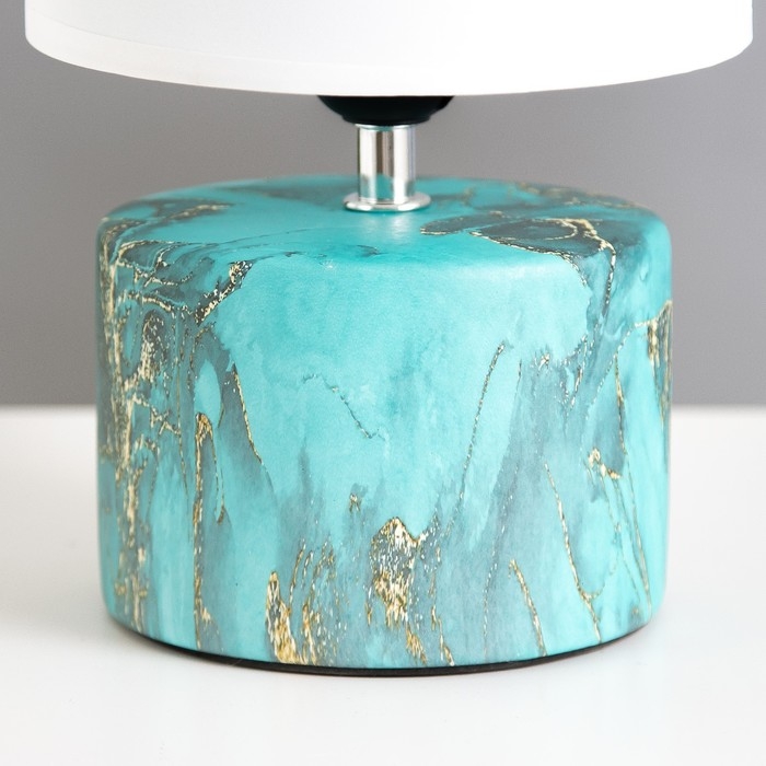 Настольная лампа Настольная лампа "Сафари К" Е27 40Вт лазурный 12,5х12,5х29 см RISALUX