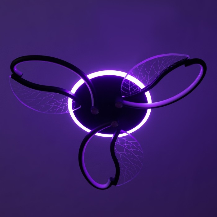 Люстра "Астрид" 3хLED 66Вт 3000-6000К RGB черный 60х60х8см