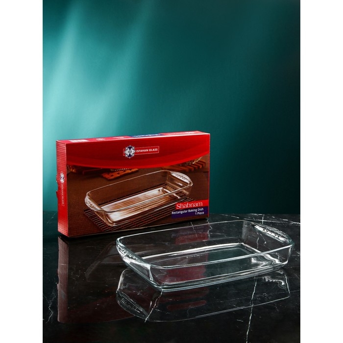 Форма для запекания и выпечки «Шабнам», 1.8 л, стекло, Иран