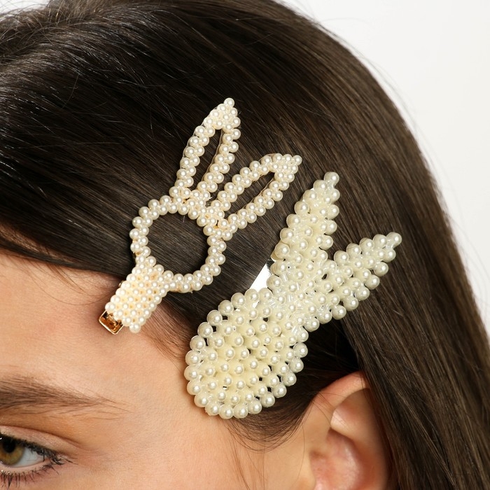 Заколки для волос «Счастье», 2 шт, 9 х 12 см Заколки для волос «Счастье», 2 шт, 9 х 12 см