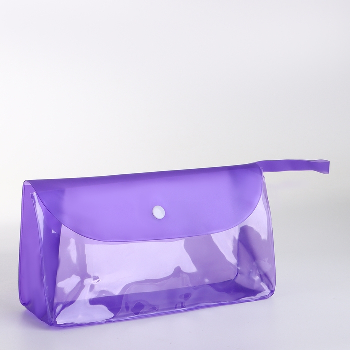 Косметичка на кнопке, цвет фиолетовый Косметичка на кнопке, цвет фиолетовый